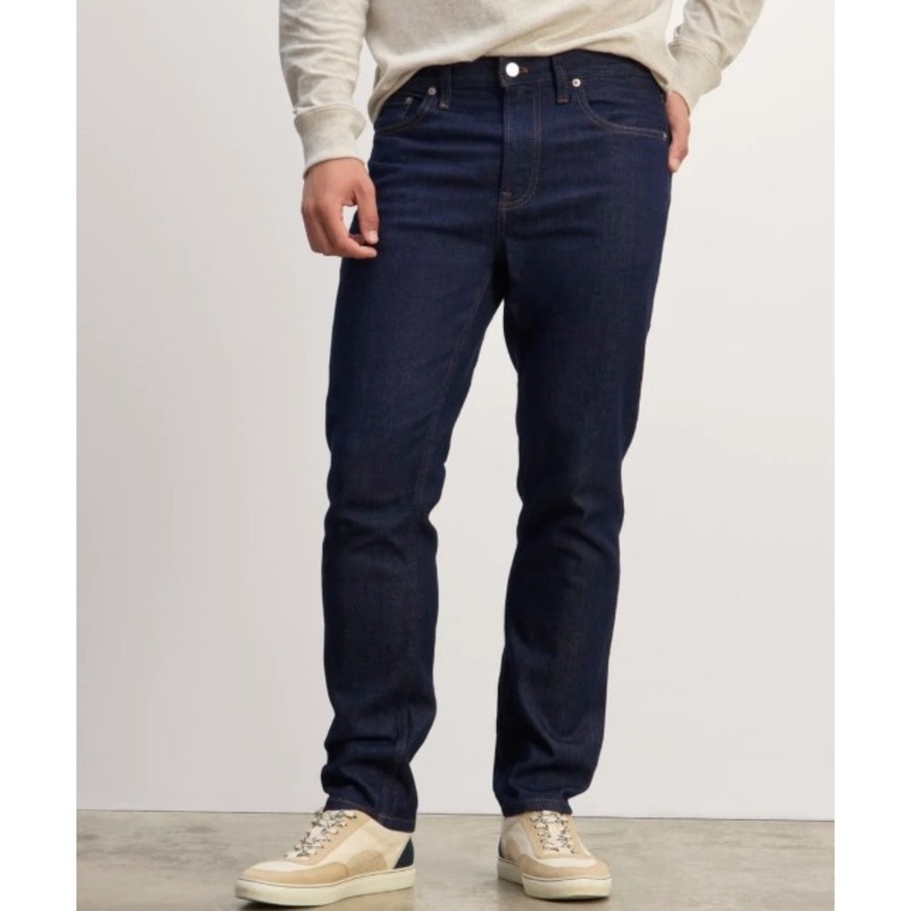 Everlane The Organic Taper Jean Pure Blue Men's 30x30 Relaxed Fit‎ Slim Leg